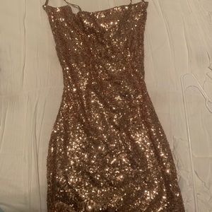 Rose gold dress